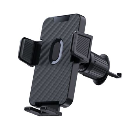 Supporto per telefono da auto, supporto GPS per bocchetta dell'aria girevole a 360 gradi, nero, per iPhone e Android (nero)