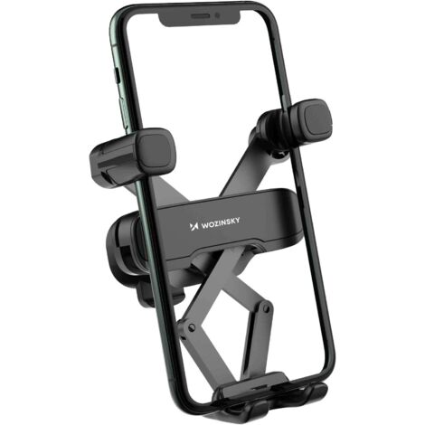 Supporto per telefono Gravity per griglia auto, nero