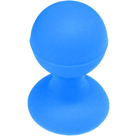 Supporto per telefono in silicone con ventosa e testa rotonda, blu