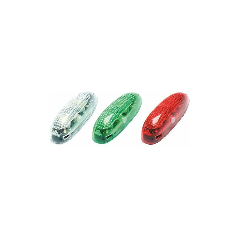 Luci di posizione a led bianche, verdi, rosse