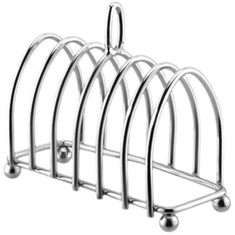 Supporto per toast a 6 scomparti, cromato
