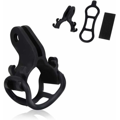 Supporto per torcia elettrica, supporto per luce per bicicletta, supporto universale stabile per torcia elettrica per manubrio di bicicletta, morsetto di montaggio per supporto per torcia elettrica pe