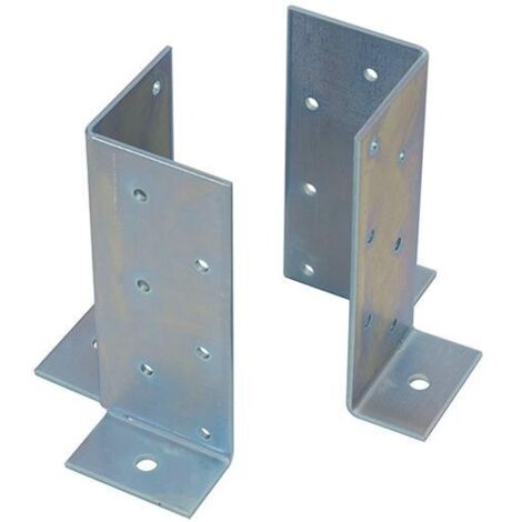 SUPPORTO PER TRAVI ANGOLARE 45X45MM H130MM ZINCATO BIANCO