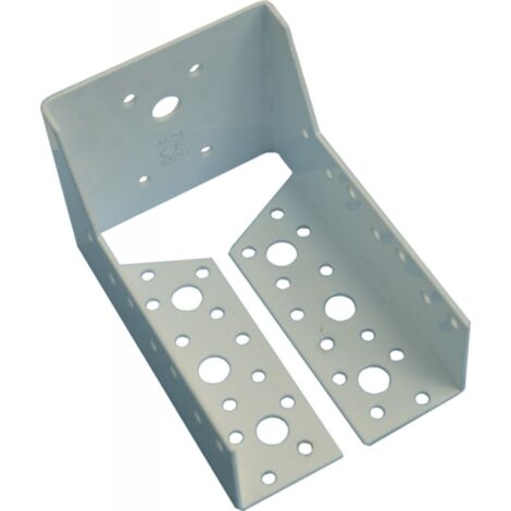 SUPPORTO PER TRAVI CHIUSO 100X140MM ACCIAIO BIANCO