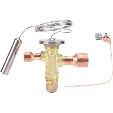 Supporto per valvola di espansione termostatica - Ingresso ODF 5/8", Uscita 7/8", per R22/R407C/R404A/R507/R134a/R410A