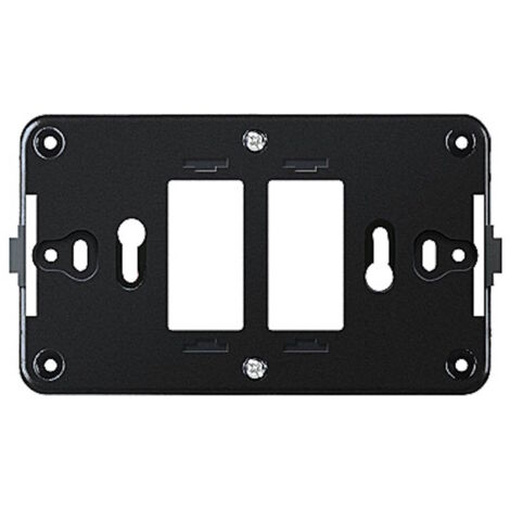 Supporto placca per cassetta tonda e 503 2 posti compatibile magic bticino ticin