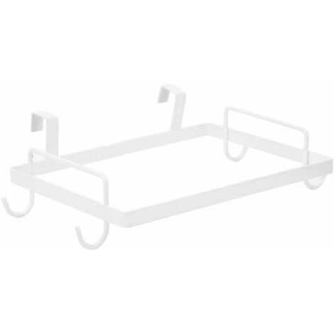 Supporto portatile per sacco della spazzatura da appendere per accessorio da cucina, sacco della spazzatura in plastica (bianco)