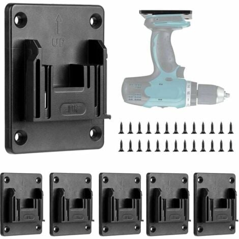 KZQ Supporto Portautensili Multifunzione per Cacciavite Makita 14-18V - Compatibile con Batterie al Litio Makita - Base di Fissaggio con Occhiello per Appendere