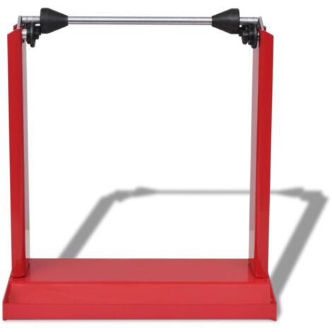 Supporto Professionale Bilanciamento Ruote Motocicletta Rosso vidaXL