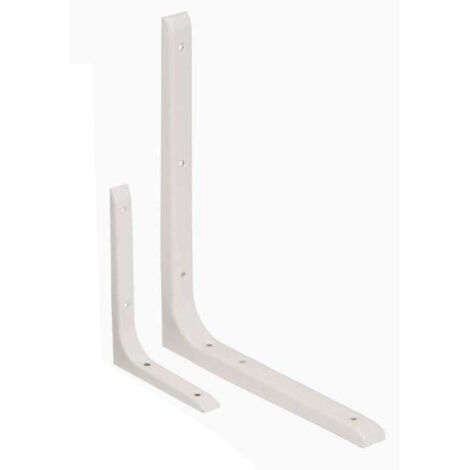 Supporto Quadrato Classico 250x200 mm Bianco con Tappo e Vite E-502