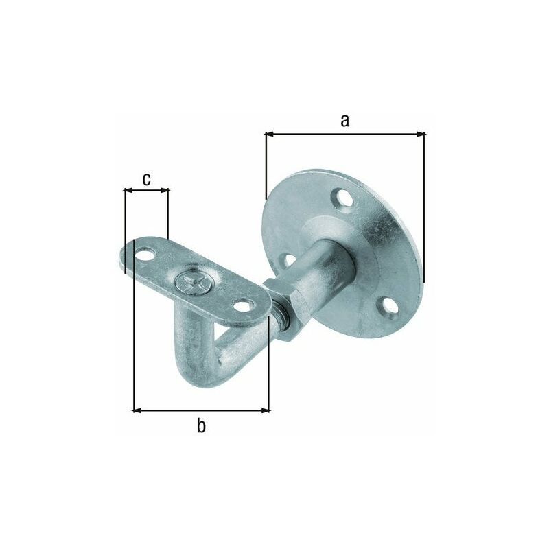 Image of Supporto Rampa Regolabile Diametro 60Mm Zinco gah Alberts