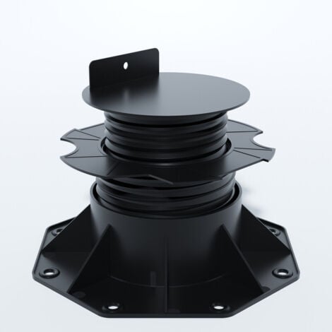 MCCOVER Supporto regolabile da 60 a 138 mm per terrazze in legno e composito - Nero