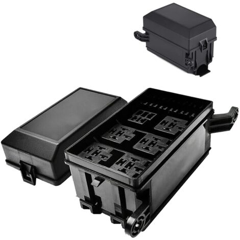 Supporto relè, universale a 6 vie e 6 slot ATO/ATC, relè per auto nautica, scatola fusibili a lama, supporto per assicurazione auto, scheda elettronica per auto