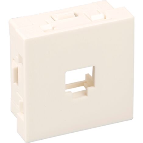 Supporto RJ45 KeystoneTM bianco 45x45
