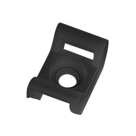 Supporto sella nylon NAT 4,8 ITP5498 per fascette su lamiera o plastica