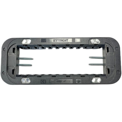 Supporto slim 6 posti compatibile Bticino Axolute per cassetta 6 moduli Ettroit AN0206S