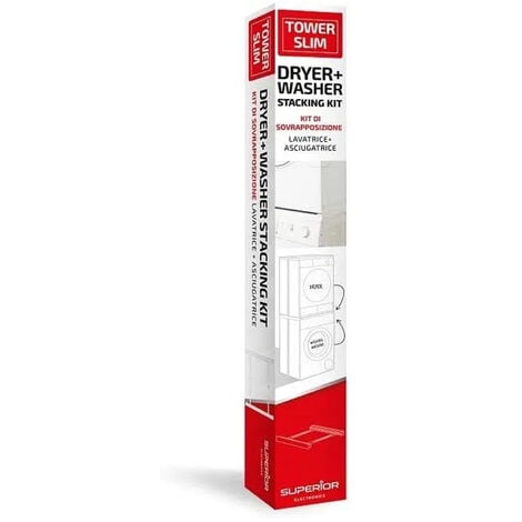Meliconi Torre Slim L45 Kit di Sovrapposizione Universale Lavatrice  Asciugatrice