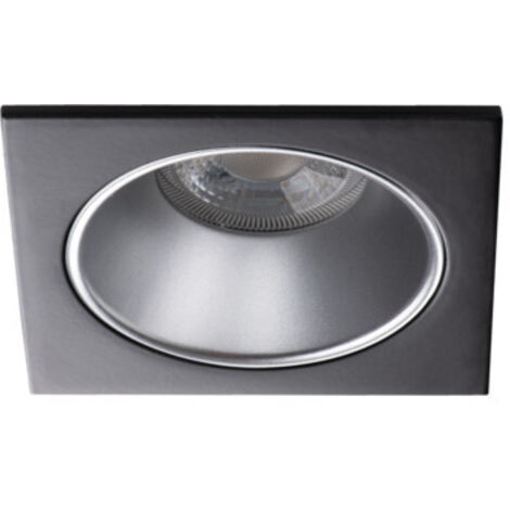 Supporto Spot incasso soffitto grigio scuro 10W MR16/PAR16 88x88mm GU10 /Gx5.3