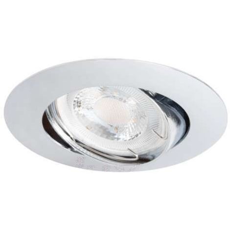 Supporto spot integrato 75-80mm Cromo foratura rotonda