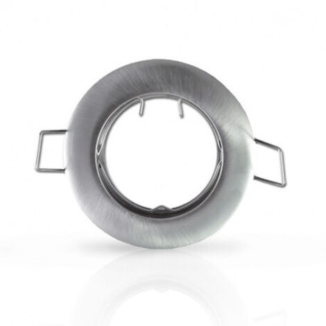 Supporto Spot LED da Incasso Argento Ø78mm - foratura Ø58mm