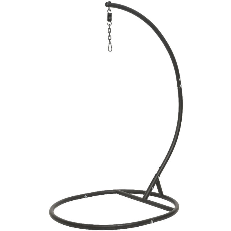 Peragashop - support standard pour fauteuil suspendu egg 105X186CM noir