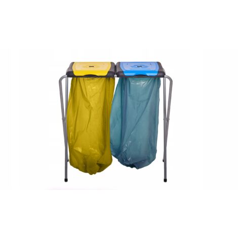 Supporto/telaio per sacchi per la raccolta differenziata ECOselect 2 GIALLO-BLU