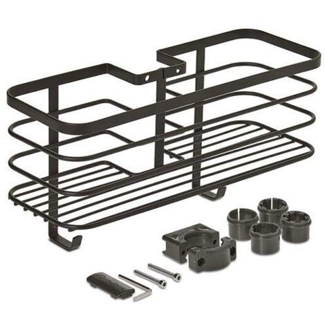 SUPPORTO TUBO DOCCIA """METALTEX ORIGIN LAVA""" NERO