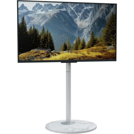 Supporto TV da Pavimento Bianco per 40-75 Pollici