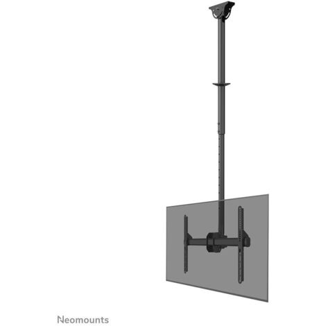 Supporto TV da soffitto regolabile in altezza e inclinabile per schermi da 37 a 70 pollici, con articolazione pivotante, compatibile con Neomounts CL35-440BL16L e NewStar DEH, estensione da 94 cm a 17
