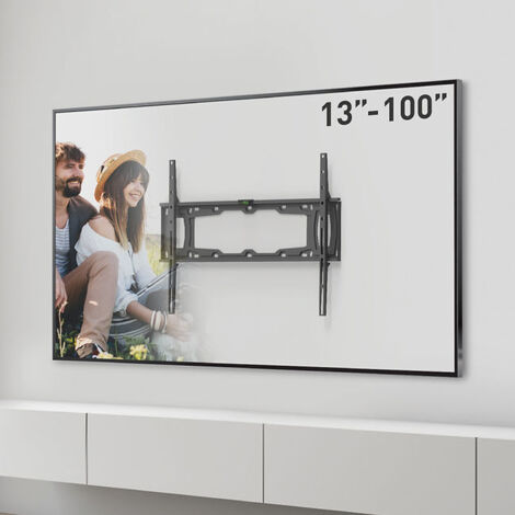 Supporto TV fisso fino a 100" - VESA 600x400 - max 100kg - distanza dal muro 2,8cm