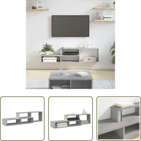 Supporto tv in legno -  SupportoperTVaparete 120x25x28,5cm Legno multistrato