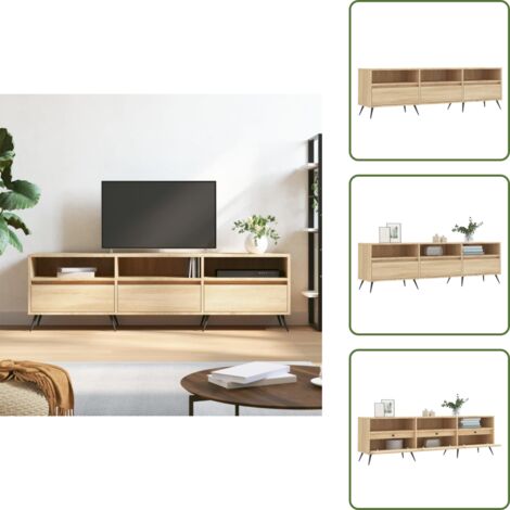 Supporto TV - vidaXL Mobile Porta TV Rovere Sonoma 150x30x44,5 cm Legno Multistrato - Mobile TV Rovere Sonoma