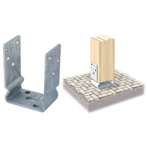 SUPPORTO U CON PIEGA ZINCATO FUOCO ART. 791 60X 91