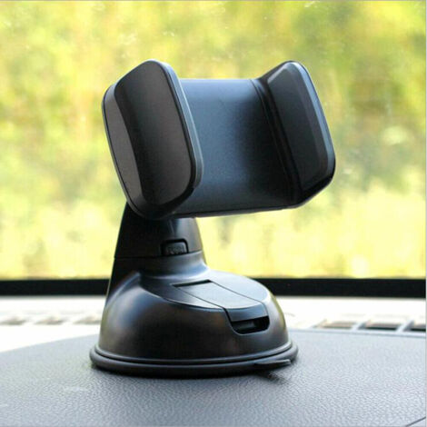 Supporto universale a ventosa per auto per cellulari - Nero