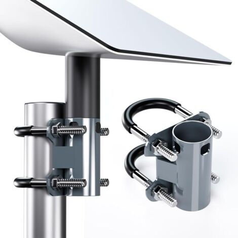 Supporto universale GEN2 per antenna Starlink V2, staffa a U regolabile per balcone e camper.