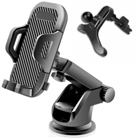 Supporto universale per auto a 360° / supporto GPS per telefono da fissare al parabrezza