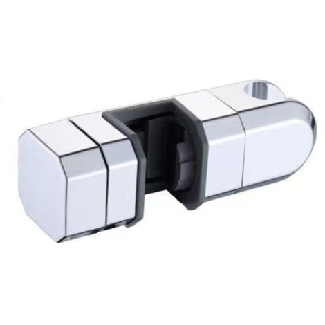 Supporto universale per soffione doccia KZQ, 15 mm-30 mm, rotazione a 360 gradi, cromato, barra scorrevole rimovibile per sistema doccia (argento)