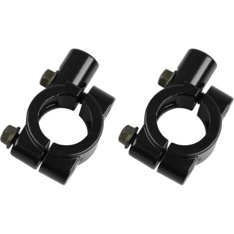 Supporto universale per specchietto retrovisore da manubrio, filettatura M8 in alluminio 2 x 7/8" (22 mm), compatibile con quad, moto da fuoristrada, minimoto e scooter Kawasaki e Suzuki.