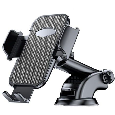 Supporto universale per telefono da auto per cruscotto e parabrezza con pulsante di rilascio e rotazione a 360°
