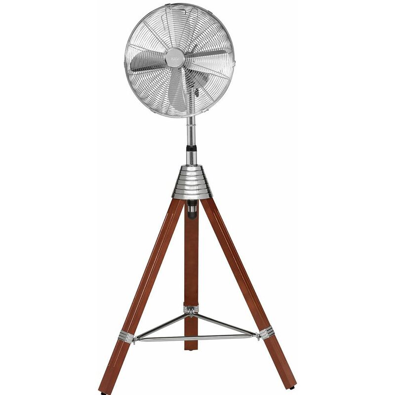 Image of Supporto Ventilatore Climatizzatore alu Cool Wind Machine regolabile per uso domestico Legno Treppiede AEG vl 5688 s