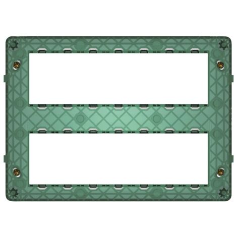 Supporto Vimar Plana 14 moduli (7+7) con viti per scatole 14620