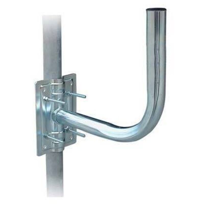 Supporto X Antenna A Parabola Acciaio Zincato Piastra Cm 14x12,5 Cm...
