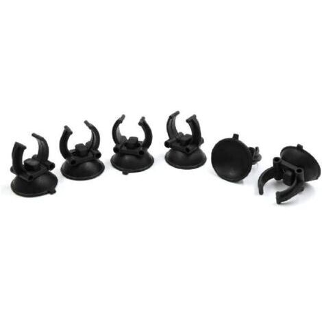 Supports à ventouse pour aquariums, dimensions 20 mm x 25 mm x 35 mm, fixation stable pour tuyaux ou accessoires d'eau