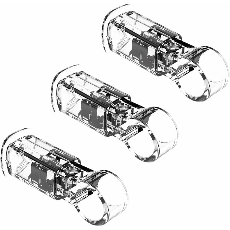 Supports avec pince pour radiateurs sèche-serviettes - Tuyaux Ø22 mm - Capacité 75 Kg - Transparent