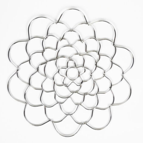 Supports bouquets inox réutilisables pour vases, outil décoration intérieur. Fixent fleurs stablement, pour arrangements floraux maison et événements.