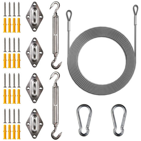 Supports d'auvent pour voile d'ombrage carrée et rectangulaire Matériel PC