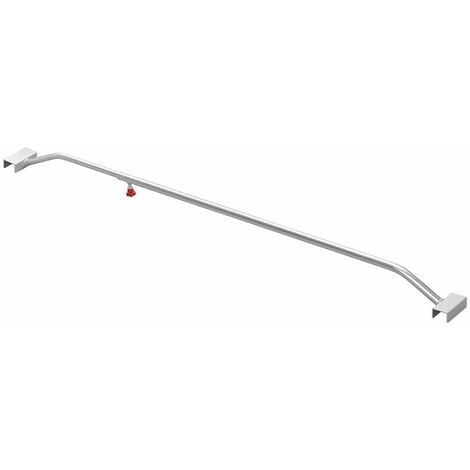 MOBILIBRICO Supports De Bâche Aluminium Réglables 108-146cm Pour Bâche Plate De Remorque