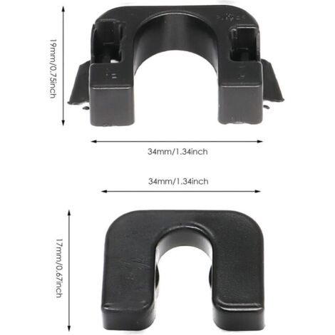 Supports de Fixation Clips pour Étagère Arrière Attache Plage Arriere Compatible avec Ford Fiesta MK7MK8 Focus B-Max C-Max Peugeot Citroën