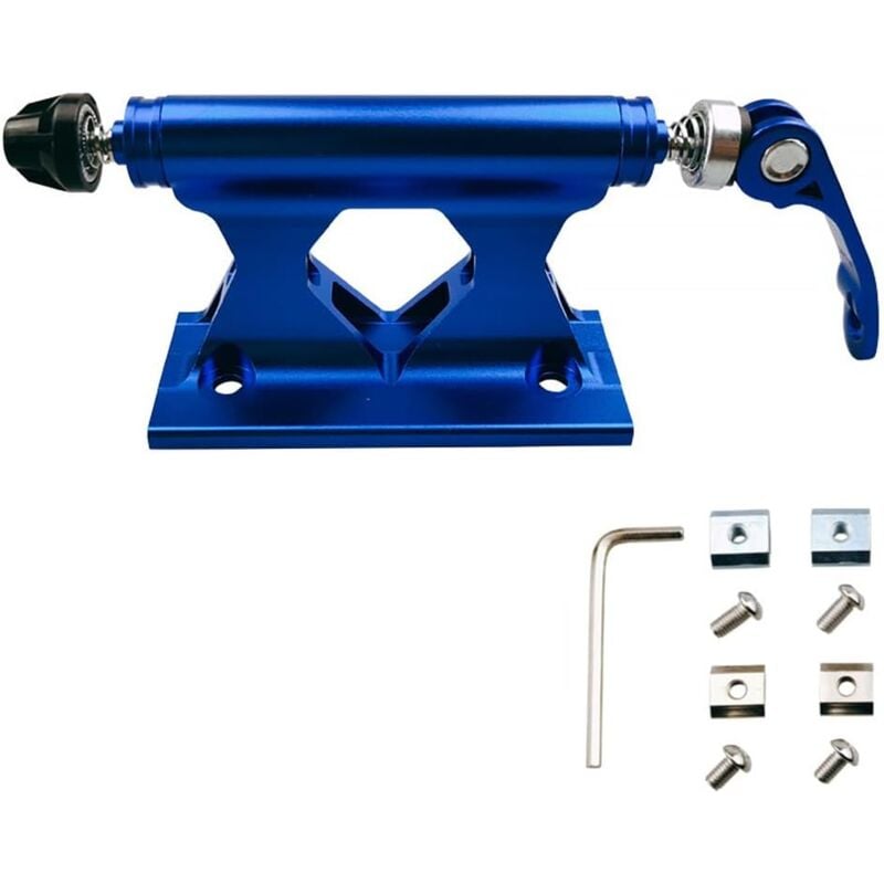 supports de fixation pour fourche avant de vélo VTT en alliage d'aluminium Bleu