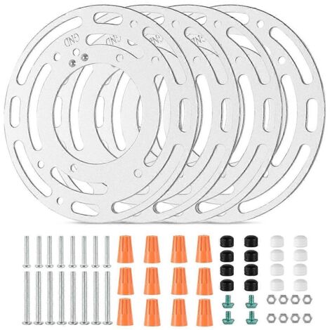 Supports de fixation universels pour lampes (lot de 4) améliorés --